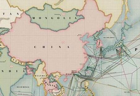 香港全球光纤分布图