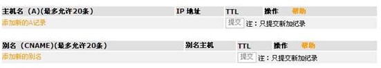 域名CNAME别名记录